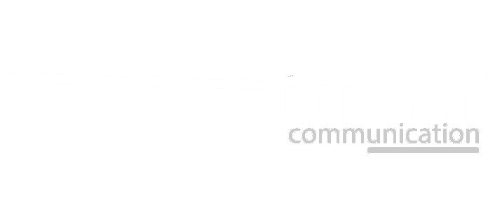 Logo Aurasi communication en blanc